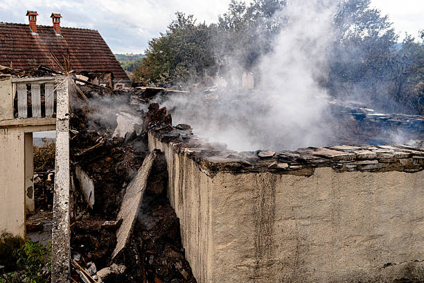 Professional Fire Damage Removal technician working in Burke, VA